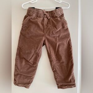 Zara Kids Brown Corduroy Pants Jogger Style Size 3 Years